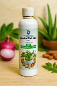 Greenish Aura Herbal Hair Oil for Hair Fall Control