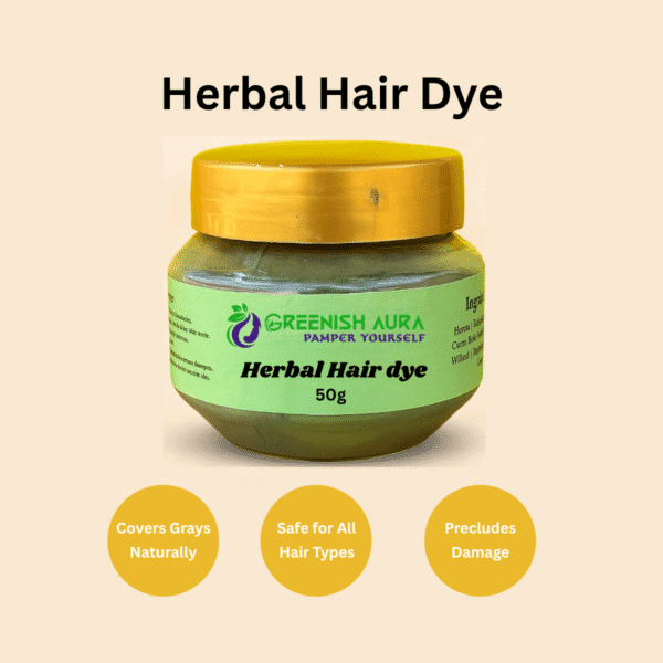 Organic herbal hair dye by Greenish Aura