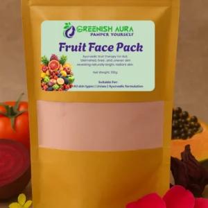 Fruit Face Pack for Glowing Skin All Skin Types Gentle & Brightening Formula by greenishaura
