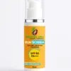 Greenish Aura Sunscreen Cream SPF 50 with organic ingredients, offering broad spectrum UVA/UVB protection